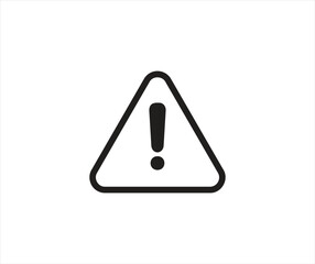 Warning attention sing. Collection of vector symbol on white background. Vector illustration.