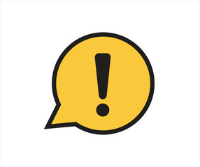 Warning attention sign. Collection of vector symbol on white background. Vector illustration.