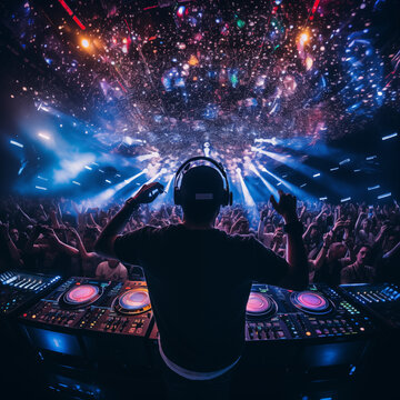 dj performance at the rave festival