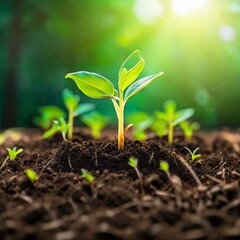 Fototapeta premium young green plant