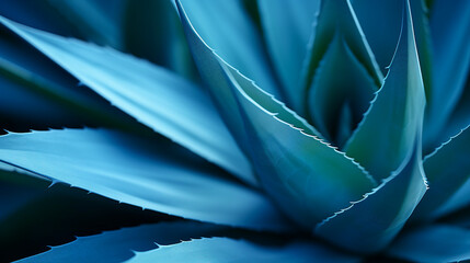 agave plant closeup: soft details of attenuata leaf texture