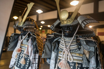 Traditional samurai Japanese antique armor