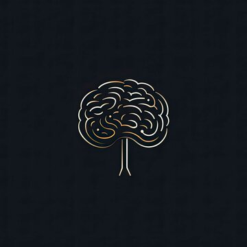 Brain Logo: Minimalistic style for Intellectual Branding