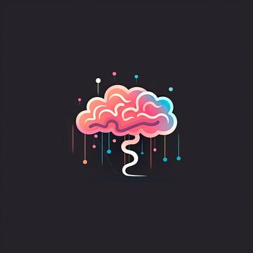 Brain Logo: Minimalistic style for Intellectual Branding