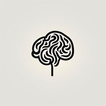 Brain Logo: Minimalistic style for Intellectual Branding