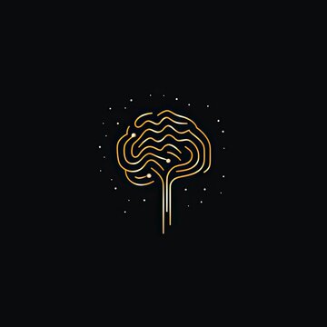 Brain Logo: Minimalistic style for Intellectual Branding