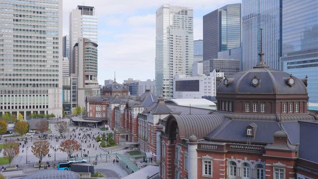 東京駅の風景動画