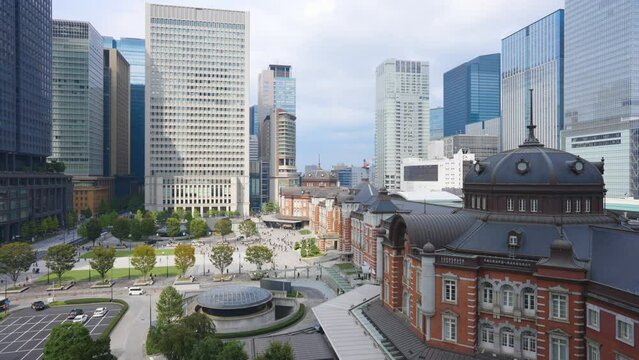 東京駅の風景動画