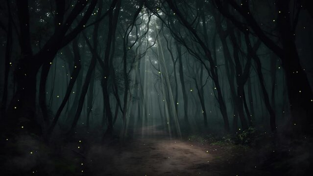 rain in the dark forest