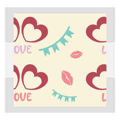 Hearts Seamless Pattern, Valentine's Day, Hearts Svg, Seamless Pattern Svg, february 14, Background, Heart Vector Illustration, Vector Love Pattern, Pattern Vector, Eps