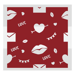 Hearts Seamless Pattern, Valentine's Day, Hearts Svg, Seamless Pattern Svg, february 14, Background, Heart Vector Illustration, Vector Love Pattern, Pattern Vector, Eps