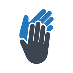 Applause icon. Hands clapping icon