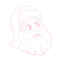 Santa Claus Face Drawing