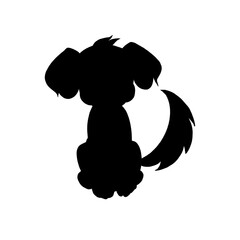 Puppy dog silhouette