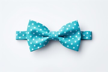 Classic Blue Bow Tie with White Dots: A Striking Addition to Your Formal Wardrobe! Generative AI