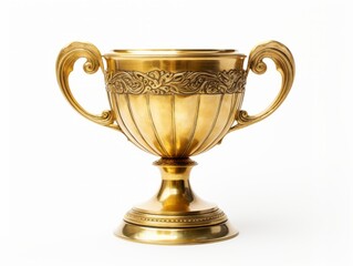 Fototapeta na wymiar Experience Ultimate Triumph: Gold Trophy Cup Unveiled! Generative AI