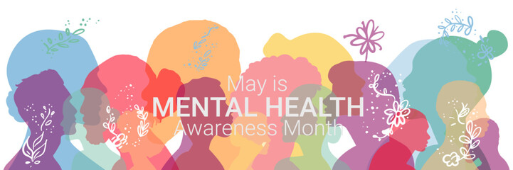 May is Mental Health Awareness Month banner.