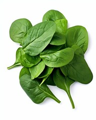 Fototapeta premium Experience the Lush Greenery: A Close-up Encounter with Fresh Spinach Leaves! Generative AI