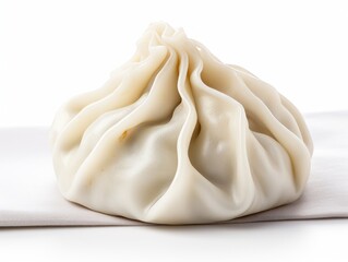 Exquisite Delicacy Unveiled: The Perfect White Dumpling Artistry in a Minimalist Style Generative AI