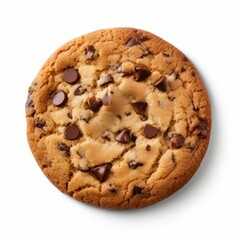 Indulge in the Ultimate Sweet Temptation: Irresistible Isolated Chocolate Chip Cookie! Generative AI