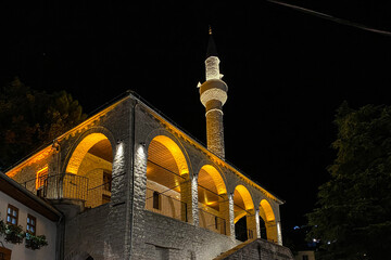 View of a mosque in Gjirokastra, Albania