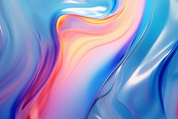Liquid background texture abstract wallpaper art digital artwork flowing organic illustration melted smooth water shiny color sculpted graphics melting swirling, Generative AI - obrazy, fototapety, plakaty