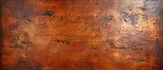 Foto op Plexiglas dull metal texture of brushed copper . © tongpatong