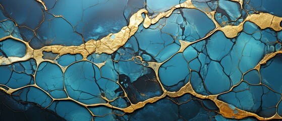 Kintsugi Marble Texture in Green,.