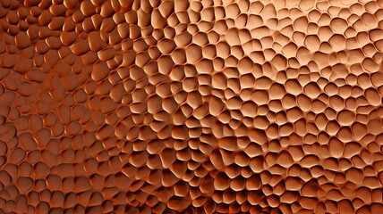 Matte copper metal texture hammered.
