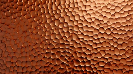 Foto op Plexiglas Matte copper metal texture hammered. © tongpatong