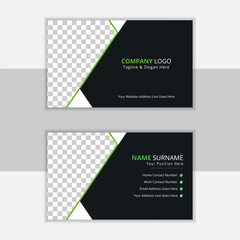 Corporate and creative visiting card layout