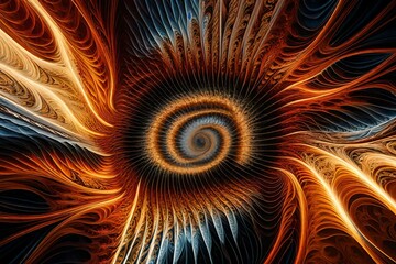 A pulsating burst of energy, where fractal patterns converge and diverge, creating an ever-shifting tapestry of light and color.