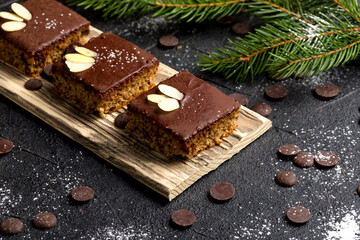 Chocolate almond dough