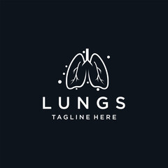 Lung care logo designs nature lungs logo concept vector lungs health logo template Premium Vector