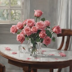 Flower In Table Background Very Cool