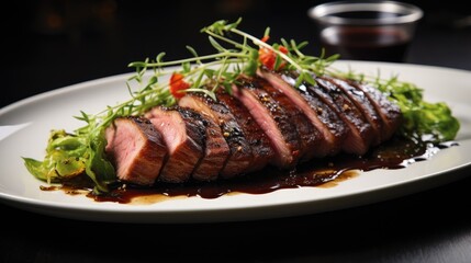 Gourmet Delight: Pan-Seared Duck Breast with Aromatic Herbs