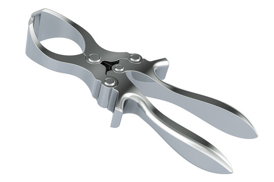 Castration Plier, emasculator for livestock. Emasculator banding, veterinary Instrument. 3D rendering isolated on transparent background