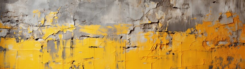 Obraz premium Weathered and Decaying Concrete Wall with Peeling Paint