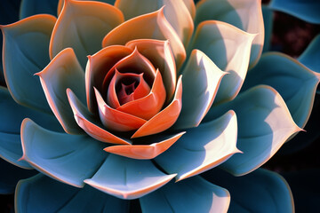 Macro photograph showcasing the abstract and sculptural qualities of succulent plants, emphasizing their unique geometric shapes.