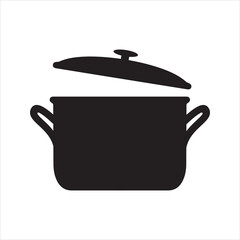 Pot icon. Cooking pan icon