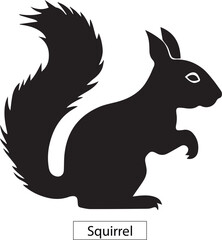 squirrels silhouette