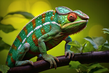 Obraz premium chameleon on a branch