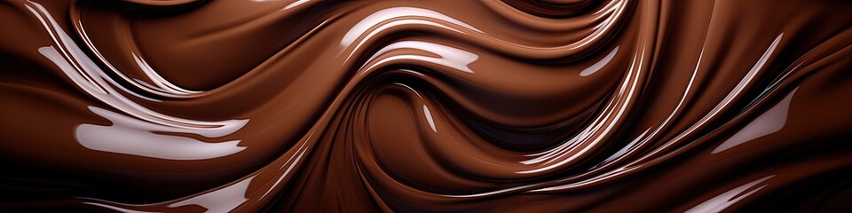 Deliciously Tempting Liquid Chocolate Swirl