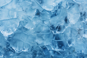 ice on blue