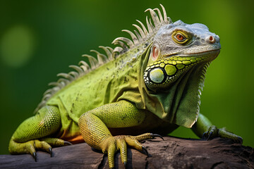 Fototapeta premium iguana on a branch