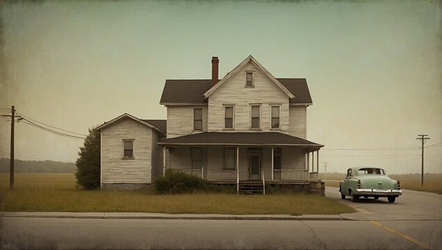 Photo of an old house
