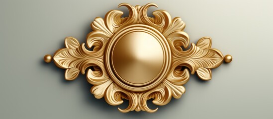 The 3D illustration on the website featured a decorative golden badge with an ornamental label, adorned with a vibrant color scheme and a blank text box, complemented by an empty 3D button and a tab.