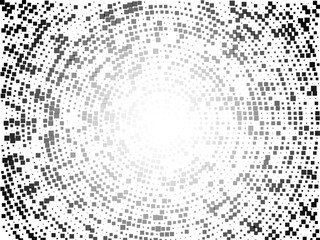 circular halftone fade out vector monochrome background