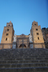 Fototapeta na wymiar The Cathedral of Cefalu, Sicily, Italy