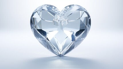 Crystal Shiny heart background. Happy Valentines Day, wedding concept. Symbol of love. Diamond gemstones crystalline hearts semi&nbsp;precious&nbsp;jewelry. For greeting card, banner, flyer, party invitation..